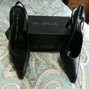 Via Spiga black heels